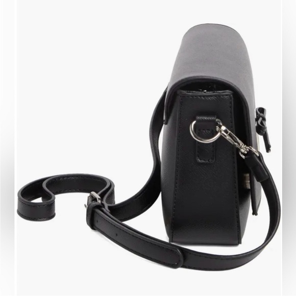 NWT Badgley Mischka Black Bow Clutch Crossbody Bag - Picture 7 of 8